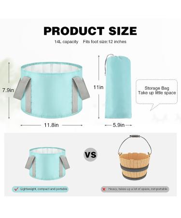 3-Piece Collapsible Foot Soak Tub | Portable & Multifunctional Basin for Camping, Fishing, Hiking | Pedicure Bowl for Spa Travel | 14L Capacity | 3 Colors - Buy Online on GoSupps.com