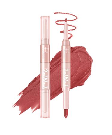 Matte Lip Liner Pencil Lipstick Crayon Set Long Wear Lip Liner Pen Double-ended Matte Nude Lipstick Velvet Creamy Matte Lip Stick  No Smudge Lip Crayon Waterproof Lip Liner for Women Non Fading Non-stick Cup Lip Stain fo...