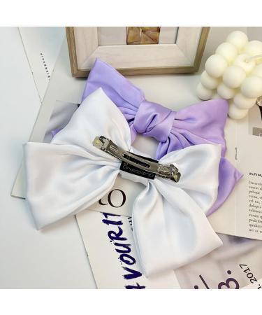 1pc Hairpin Bow for Women Spring Clip Spring Clip Hair Clip Hair Clip Satin Hairpin Bow Headpiece Hair Accessories for Women Girls Daily Wearing Dark Green - Buy Online on GoSupps.com