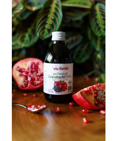 Organic Pomegranate Juice 6 Pack (6x250ml) - 100% Pure Cold-Pressed Vegan | No Added Sugars Dyes or Preservatives - Berriespolska  - Buy Online on GoSupps.com