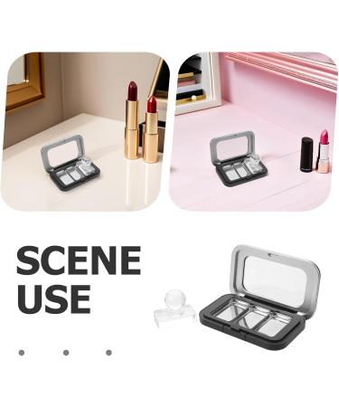 PACKOVE Palette de Maquillage Magn tique Noire Mate 3 Compartiments Plateau en M tal Rechargeable et Outil de Pressage Int gr Bo te de Rangement Compacte pour Fards Paupi res et - Buy Online on GoSupps.com