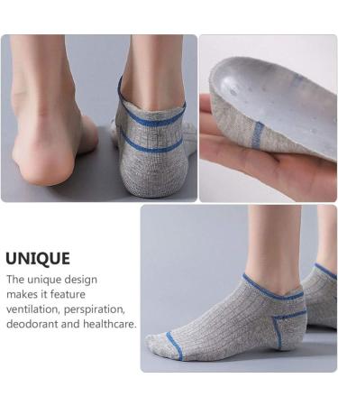 EXCEART Invisible Height Increase Socks - Silicone Heel Lift Inserts for 3.5cm Taller Adults - Buy Online on GoSupps.com