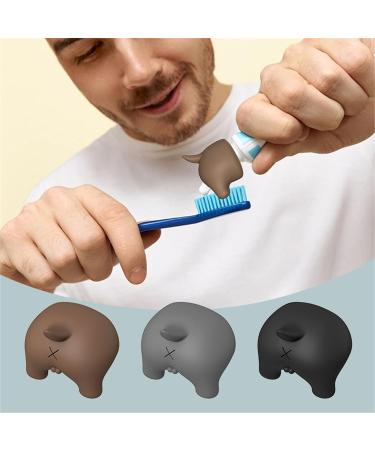 Easy-to-Use Silicone Dog Toothpaste Dispenser & Holder - Suitable for All Ages - Black - Buy Online on GoSupps.com