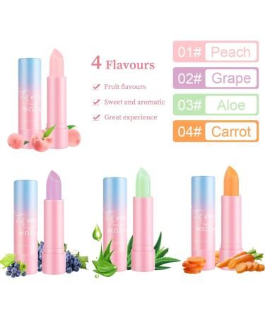 Colour Changing Lip Balm Peach Flavour Tinted Lip Balm Moisturizing Lipstick Long Lasting Hydration Natural Look Lip Balms Women Lip Care Lip Stick For Dry & Cracked Lips (01 Peach) - Buy Online on GoSupps.com
