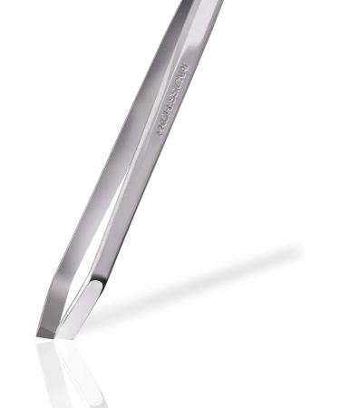 Sterling Professional Eyebrow Tweezers | Precision Stainless Steel with 4mm Blade | Ideal for Shaping & Regulating | Comfortable & Shiny Design - Buy Online on GoSupps.com