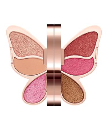 Eye Makeup Palette 6 couleurs Eyeshadow Waterproof Eye Shadow Matte Shimmer Palette Waterproof and Highly Pigmented Makeup Eyeshadow Palette with 6 Vibrant Colors Perfect for Women and Girls