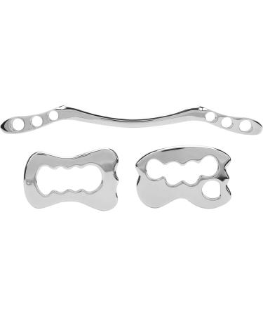 Premium Stainless Steel Muscle Scraper Gua Sha - Highly Polished 45x10x4 for Neck & Shoulder Massage - Buy Online on GoSupps.com