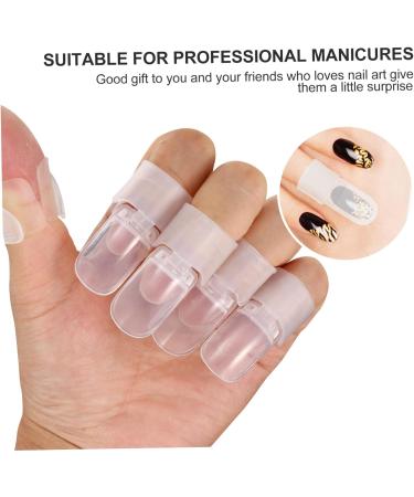 FRCOLOR 20pcs Nail Case Finger Nail Soakers Nail Paint Protector Polish Remover Wraps Nail Polish Soak off Nail Varnish Tip Nail Polish Protector Gelt Spar Varnish Plastic Manicure Barrier - Buy Online on GoSupps.com