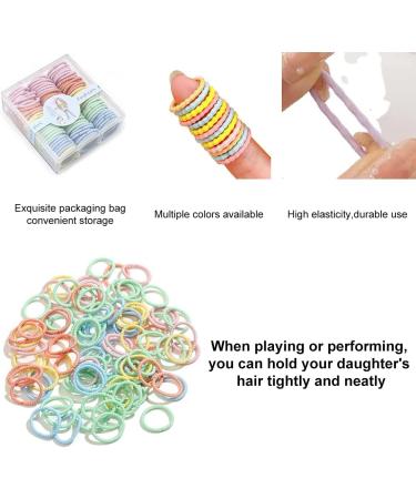 LuLiyLdJ 100pcs 2mm Candy Color Elastic Hair Bands for Baby Girls | Toddler Bobbles Accessories - Buy Online on GoSupps.com
