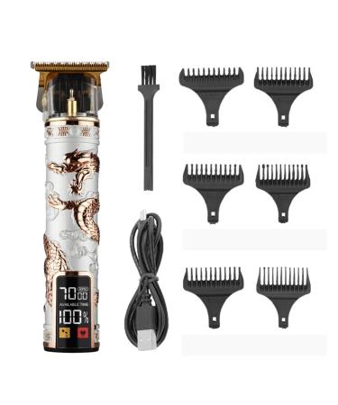 Razors Hairdresser LCD Electric Scissors USB Charging Electric Scissors Retro Oil Head Carving Hairdresser Manufacturer Wholesale Care(Dragon D)