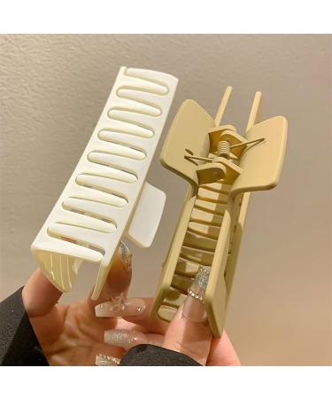 Hair Clips Hair Clips Solid Color Plasic Hair Claw Large High Ponytail Hair Claw Shark Clip Headwear Barrette Hair Accessories Women(Color:1) - Buy Online on GoSupps.com