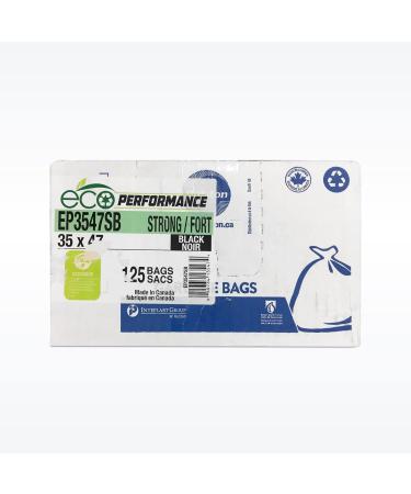 Eco Garbage Bags - Large - Environmentally Friendly and Sustainable Trash Bags for All Situations - Households | Businesses | Schools -X (Case of 125 - 35 x 47 - Strong) - Buy Online on GoSupps.com