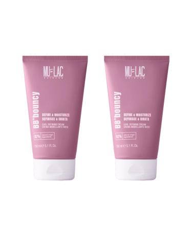 Mulac Cosmetics Kit 2 pieces BB' BOUNCY STYLING curly hair shaping cream curly anti-frizz VEGAN 150 ml x 2