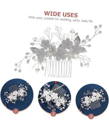 Didiseaon Bridal Headwear Wedding Hair Ornament Rhinestone Hair Comb Hair Accessories Bride Headpiece Wedding Decoration Bridal Hair Comb Crystal Wedding Supplies Bridesmaid Manual - Buy Online on GoSupps.com