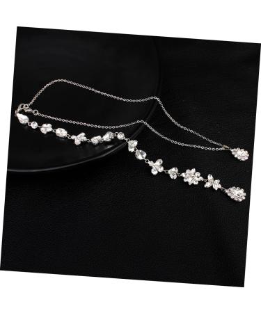 CHILDWEET Choker Necklaces for Girls Wedding Necklaces Ladies Back Chain Body Chain Box Crystal Back Miss - Buy Online on GoSupps.com