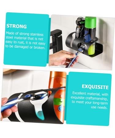 CIMAXIC Multifunction Stainless Steel Storage Rack | Toothbrush Holder & Clothes Organizer | Wall-Mounted Tool Storage - Buy Online on GoSupps.com