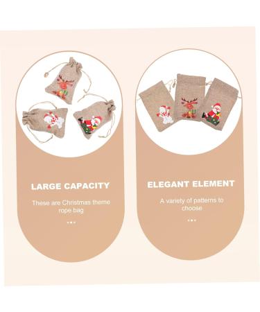 PRETYZOOM Candy Bags 18 pcs Bag Aging Holding Favor Ing Decor Pendant Candy Simple Bags Xmas Christmas Elk Party 15X10CMx3pcs Assorted Colorx3pcs - Buy Online on GoSupps.com
