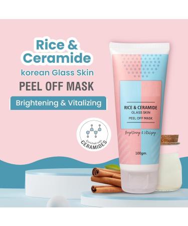 NN Rice & Ceramide Peel-Off Mask in Korean Glass 100g | For flawless skin and a radiant complexion | Paraben-free - Buy Online on GoSupps.com