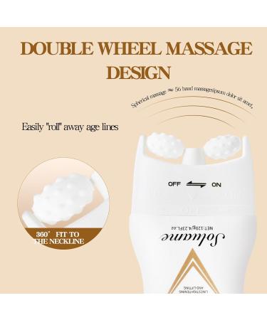 SOLUAME AH8 Firming Neck Cream Collagen Neck Cream for Firming and Firming the Skin with Massage Roller Moisturizing Cream for Men and Women 120 g - Buy Online on GoSupps.com