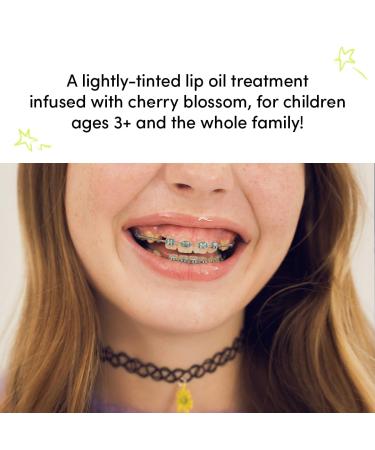 Evereden Kids Tinted Lip Gloss - Non Toxic Vegan & Hydrating Makeup for Kids | Sakura Flavor with Cherry Peach & Cranberry Oils - Buy Online on GoSupps.com