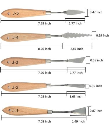 FOCCTS 13-Piece Stainless Steel Palette Knife Set for Oil and Acrylic Painting - Buy Online on GoSupps.com