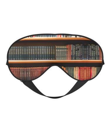 Library Bookshelf Soft Sleep Eye Mask Female Breathable Eye Patch Perfect for Travel and Relaxation