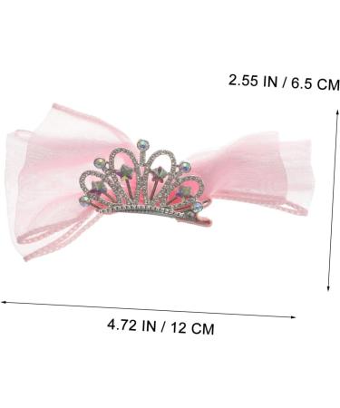Beaupretty Colored Hair Clip bow hairpin flower girl hair accessory barrettes for hair little girl hair clips crown hair pin girl party crown birthday hair clips dance for - Buy Online on GoSupps.com