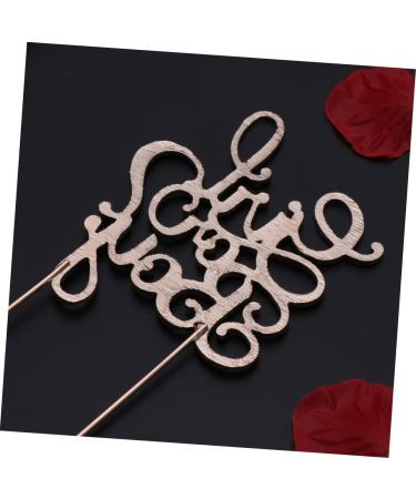 Abaodam Boy Golden Girls Birthday Cupcake Topper Gender Reveal Rhinestone Decor Gold Trim Girls' Accessories Gold Decor Accessories for Girls Wedding Birthday Cake Baby Golden medium - Buy Online on GoSupps.com