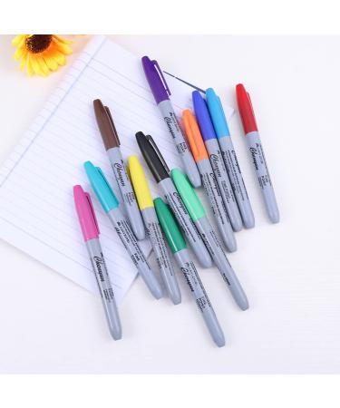 Healifty 12PCS Temporary Tattoo Marker Set - Waterproof Tattoo Pen & Stencil Paper - 12 Colors for Beginners - Buy Online on GoSupps.com
