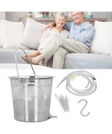 Vomeko 2L Colon Cleaner Set | Silicone Hose Nozzle & Stainless Steel Coffee Maker for Detoxification - Home-Made Enema Kit - Buy Online on GoSupps.com