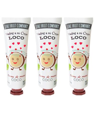 The Fruit Company Coconut Hand Cream with Aloe Vera and Chamomile (3 x 50 ml)