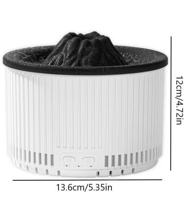 Essential Oil Diffuser - Volcano Humidifier 500ml Remote Control 2 Modes Auto-Off for Home & Office - Black - Buy Online on GoSupps.com