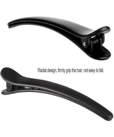 iwobi 12 Pcs Women Plastic Crocodile Hair Clips Hairdresser Sectioning clips Combi-clip Card (Black) - Buy Online on GoSupps.com