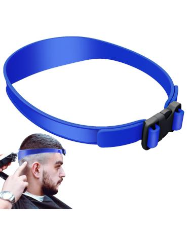 Haircut Guide Silicone Neckline Shaving Guide Beard Template Adjustable Hair Trimming Guide and Hair Cutting Accessories for Creating Skin Fade Guidelines Blue