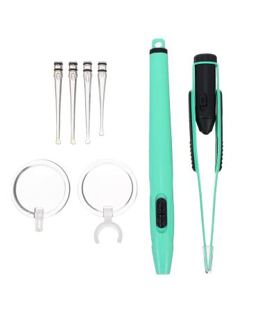 FRCOLOR Replaceable Ear Cleaning Earwax Removal Ear Wax Spoon Stainless Steel Ear Spoon Set Earwax Removal