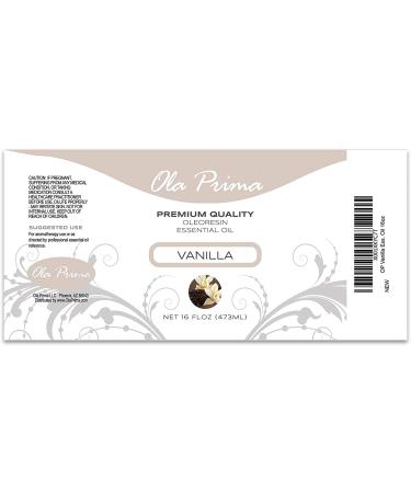 Ola Prima Vanilla Essential Oil 16oz - 100% Pure & Natural - Large 16oz Bottle - Buy Online on GoSupps.com