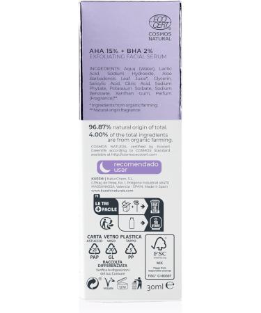 Naturchem SL Kueshi Cosmos AHA 15 + BHA 2 Powerful Exfoliating Serum 30ml intensive skin renewal and deep cleansing - Buy Online on GoSupps.com