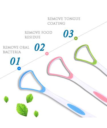3PCS Soft Silicon Tongue Scraper Set for Effective Bad Breath Cure - Buy Online on GoSupps.com