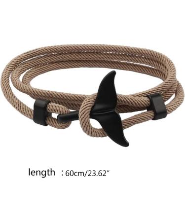 Shop OralGos Multilayer Milan Viking Bracelet & Whale Tail Bracelet for Men | Beach Jewelry in Blue - International Shipping Available - Buy Online on GoSupps.com