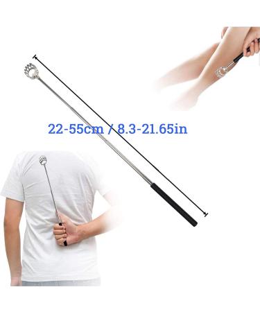 Back Scraper & Scalp Massage Set | Telescopic Back Scratchers & Finger Massage Rings for Stress Relief & Blood Circulation | Ideal Relaxation Gift - Buy Online on GoSupps.com