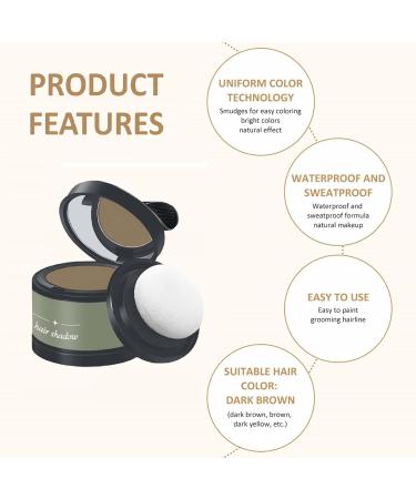  Bavooty Hair Root Powder Hair Powder Hair Concealer Volume Densifying Hair Root Repair for Women Men 4g (Light Brown) - Buy Online on GoSupps.com