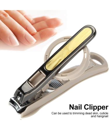 Nikou Nail Clipper - Toenail Cutter Stainless Steel Large Nail Clipper Cutter Trimmer with Magnifying Glass Manicure Tool - Buy Online on GoSupps.com