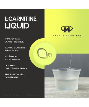 Mammut L-Carnitine Liquid - Lime Flavor 500ml (Pack of 5) | Shop Internationally for Premium Supplements - Buy Online on GoSupps.com