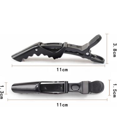 RIBONI 10 pcs Alligator Hair Clips for Styling Sectioning Non-slip Grip Clips Durable Women Professional Plastic Salon Hairclip Double-Hinged Design DIY Accessories Hairpins White white 1 count (Pack of 10) - Buy Online on GoSupps.com