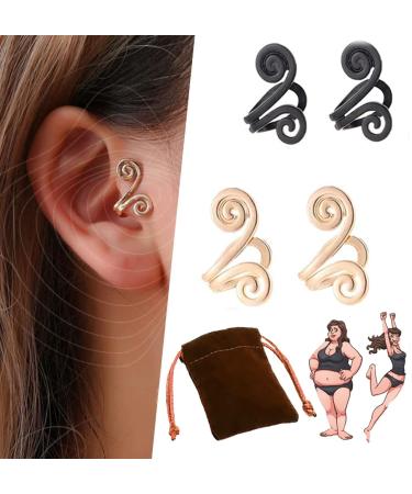 JIAWEIIY Acupressure Slimming Earrings Acupressure Earrings Kyana Lympha-Circurl Magnetic Ear Ornament Zunis Acupressure Magnetic Earrings for Weight Loss (C)