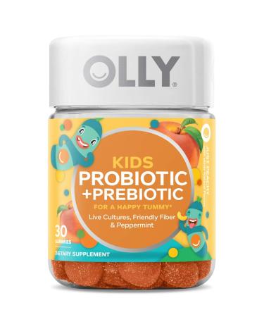 OLLY Kids Probiotic + Prebiotic Gummy - Just Peachy - 30 Gummies