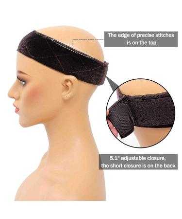 3-Piece Adjustable Velvet Wig Grip - Non-Slip Elastic Headband for Secure Wig Attachment - Buy Online on GoSupps.com