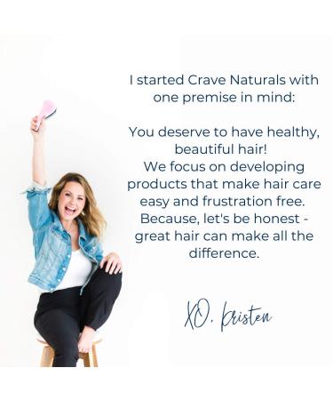 Crave Naturals Glide Thru Detangling Brush - Best Hair Brush for Adults & Kids, Curly or Straight, Wet or Dry - Black - Buy Online on GoSupps.com