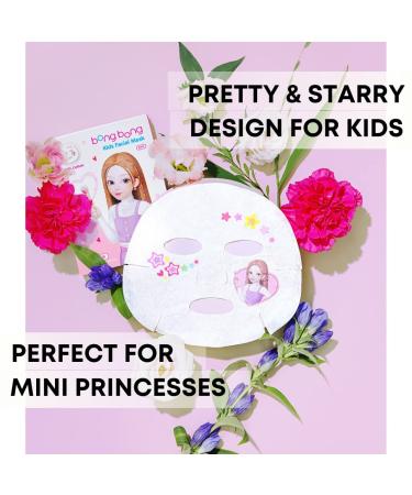 BB Kids Face Masks Spa 5-Pack + Headband | Princess Facial Masks for Girls | 100% Cotton Sheets | Ideal for Spa Party, Birthday, Sleepover - Buy Online on GoSupps.com