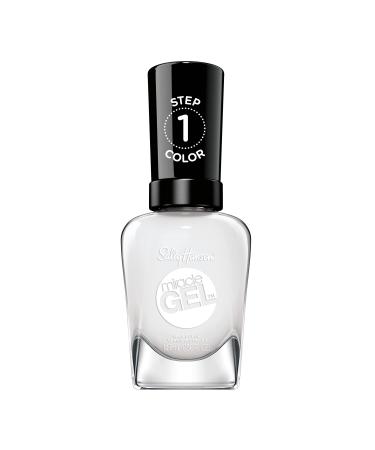 Sally Hansen Miracle Gel Cozy Chic Cuddle Puddle Long Lasting Gel-Like Formula No UV Lamp Needed White Nail Polish